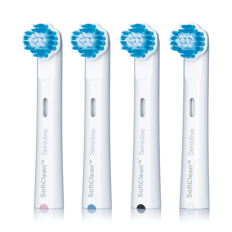 4 brushheads Sensitive TBR-4S Front